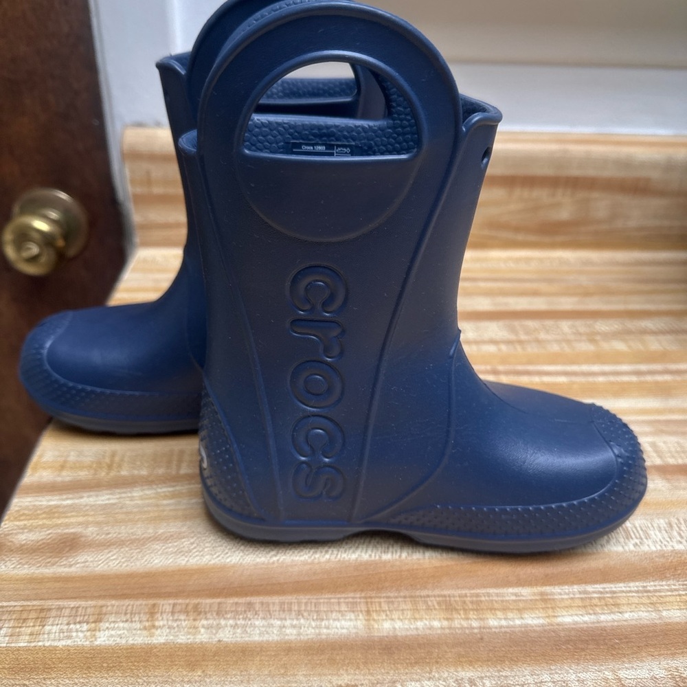 Crocs Kids Blue Rain Boots
